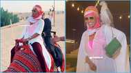 Nana McBrown dresses like an Arab, cruises on a desert safari, video trends: "We are in Dubai"