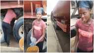 Meet the 18-year-old lady who washes tankers to support her studies; goes viral