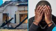 Scorned husband in Kumasi allegedly burns wife’s house for cheating with UK borga