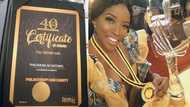 Lady wins 'forty Under 40' award after a stranger gifted her Ghc1k to vote for herself