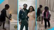 Stonebwoy's kids transform their bathroom into a spa, video melts hearts