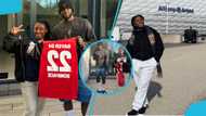 Ghanaian Lady Meets Bayer Leverkusen Star Victor Boniface, Teaches Him New Dance: Video