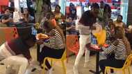Annoyed young man takes off sneakers & pours food he bought for his date in video