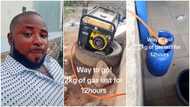 Talented man powers fuel generator with gas, plugs 12kg cylinder to it: "Solar is still better"