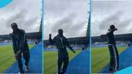 Issahaku shows off dance moves at the King Power stadium, video goes viral