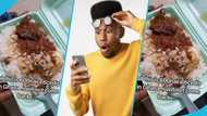 Ghanaian lady brags about spending only GH¢6 on rice and stew in Nigeria, video causes stir