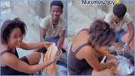 Ghanaian man helps girlfriend to wash clothes, friend shouts in astonishment, peeps react to video