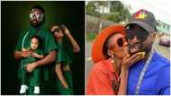 Elikem Kumordzie and baby mama step out in grand style as they show off pretty son in photo
