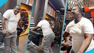 New host of Edziban show Oheneba Jude hits the gym to work out, "cries" after 2 minutes on the treadmill