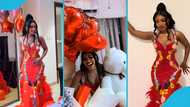 Ohemaa Dynamite: Ogyaba's 'favourite niece' flaunts gifts her dad gave her on Val's day, reactions