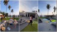 TikToker flaunts amazing getaway beach house in Ghana where she is spending her December holidays