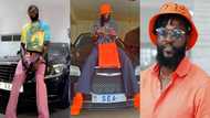 More pressure: Emmanuel Adebayor drops new photo as he shows off expensive cars in his huge mansion