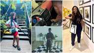 Jackie Appiah's son Damien flaunts expensive mansion & Maserati which cost millions in photos