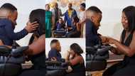 True love: Petite man proposes to his tall and pretty girlfriend, beautiful photos pop up