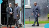 Weird moment as UK journalist shouts at Mahama & Keir Starmer in public, video sparks debate