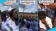 Gyakie surprises her kid sister at school with visit, students stunned to see her