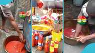 Ghanaian man caught mixing paint with cooking oil; raises food safety concerns