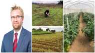 White man who came to Africa becomes successful farmer; shows off in pictures