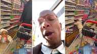 Adorable TikTok video shows dad casually letting his baby girl load trolley while he packs it back, hearts smelt