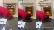 Ghanaian man relocates to UK, lies besides fireline stove due to cold weather, wife teases him
