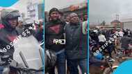 Malik Basintale leads 5k men biker crew on campaign in Ablekuma North constituency