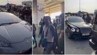 Stonebwoy Pulls Up In Expensive Lamborghini Huracan Worth Over GH₵3 Million; Picks Up Busy Signal At KIA