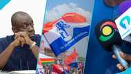 NPP boycott of TV3 escalates, party executive knocks down news station’s mic at press conference