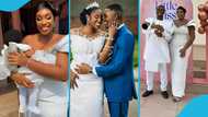 2021 GMB winner Queen Sarfoa welcomes 1st baby with husband, holds plush christening ceremony