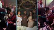 Stonebwoy's wife defends him over money-picking claims at Davido's wedding, drops video evidence