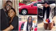 Valentine: Funke Akindele's sister bursts into tears of joy as actress and hubby surprise her with new car