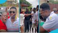 Asamoah Gyan receives fan love after getting spotted on the streets of Kumasi