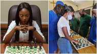 Nice lady takes the game of chess to prison inmates, teaches them, they play with so much happiness