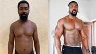 Man who had 'banku' body transforms into great shape after training for 5 months
