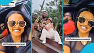 Nana Ama McBrown cruises in town with her husband on his birthday amid divorce rumours
