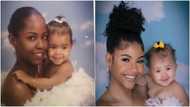 Lady recreates photo her mum took with her as a baby in 1997 24 years later, many react