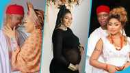 Regina Daniels' husband Ned Nwoko denies impregnating Chika Ike as he shares lovely family photos
