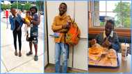 Ghanaian dad reunites with daughter in US after many years, gives her special treat on arrival