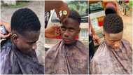 Nigerian Man Warms Hearts Online after Giving Student Free Haircut on OAU Campus, Many React to Cute Video