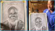 Talented Ghanaian boy draws T.D. Jakes, surprises teacher in viral video: " It looks just like the preacher"