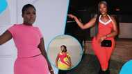 Fella Makafui sparks wedding rumour as she slays elegantly in a stylish beaded traditional kente gown