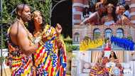 Ghanaian couple in Holland goes viral with kente-themed traditional wedding (photos, video)
