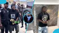 Abu Trica spotted for the first time after leaving Nsawam Prison on bail, video emerges