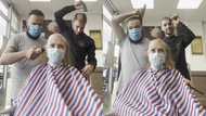 Kind barbers shave their hair as support for woman undergoing chemotherapy