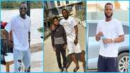 Ghana midfielder Mubarak Wakaso proudly shows off his wife and children, fans admire them: "Family love”