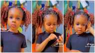 Cute Ghanaian girl impresses netizens with fluent English as she tries ordering pizza in viral TikTok video