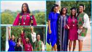 2021 GMB winner Sarfoa's mother and sisters win over her fans with their looks in new family photos