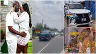 Ghanaian Couple Cruise To Engagement Ceremony In Grand Style; Shut Down The Streets Of Accra With Long Convoy