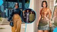 Joselyn Dumas and Rita Dominic look fabulous in expensive designer outfits as they hang out in London