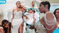 Beautiful 50-year-old bride shows off skin, video of her bold wedding gown trends