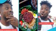 Kumasi-based guy visits Accra for the first time, begs to go back after buying waakye for GH¢30